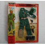 Action Man pursuit craft pilot outfit in unopened display packaging, packaging good