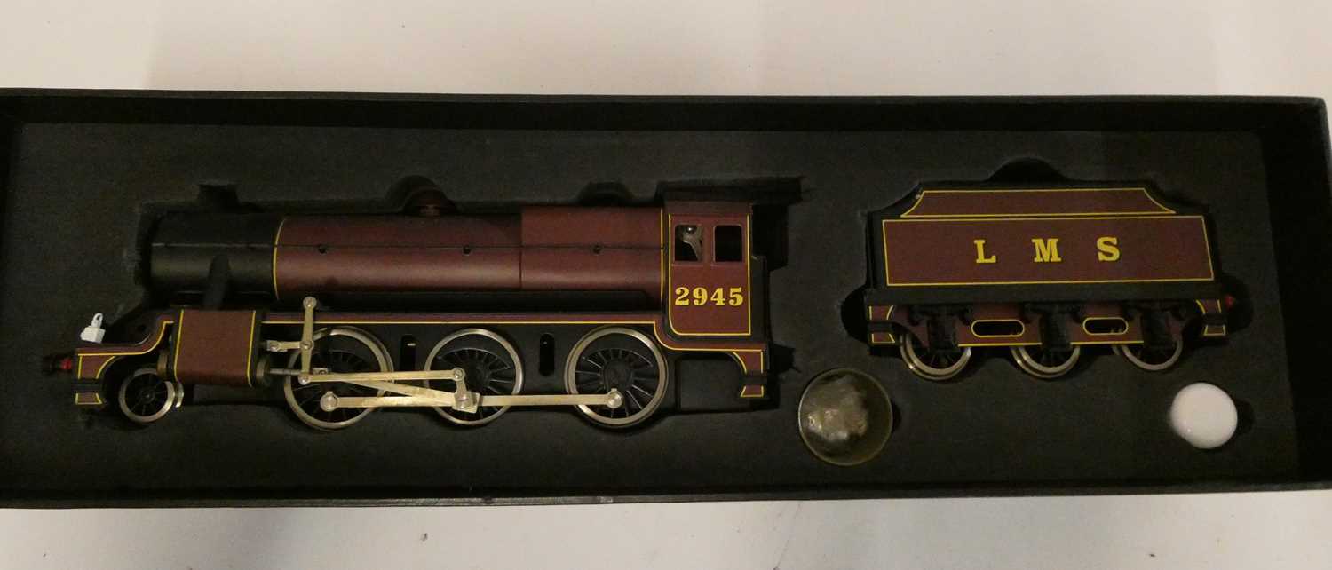 Corgi Bassett-Lowke live steam LMS red Mogul, shows sings of having been on display only, requires
