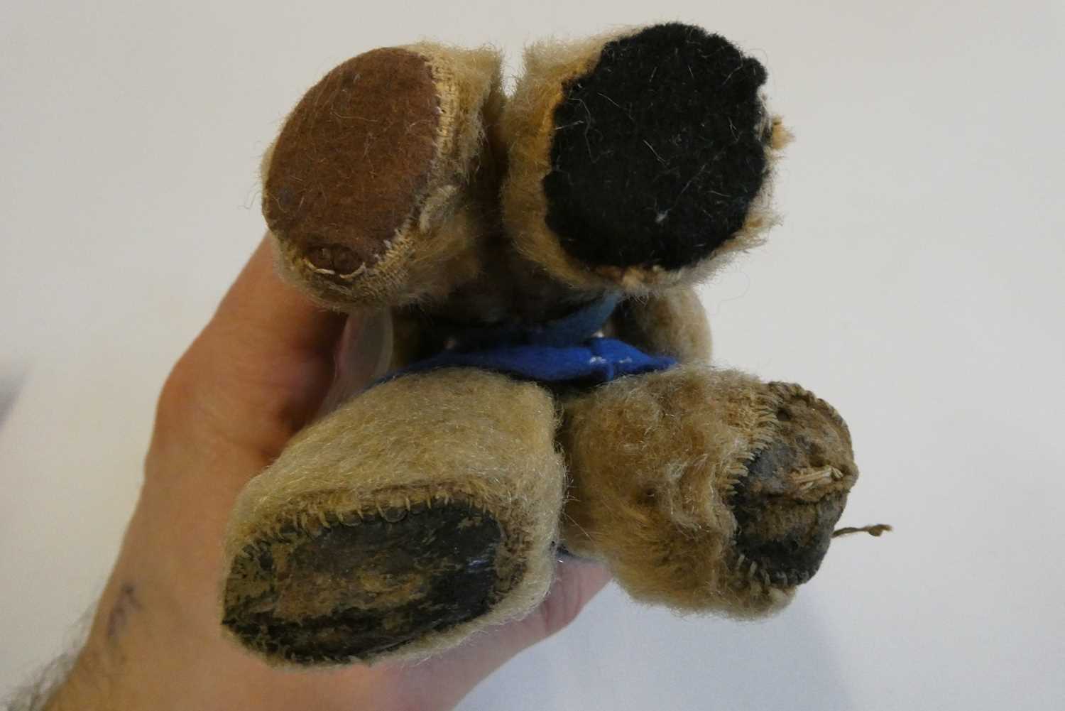 Rare Chad Valley "Three bears" mother and father teddies, both with glass eyes, felt clothing and - Image 4 of 4