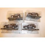 Four Fabbri Land Rover models comprising Carabinieri Defender 90 and three Carabinieri Freelander,