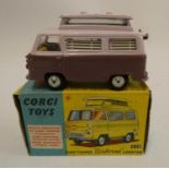 Corgi 420 Ford Thames Caravan in two tone lilac, box good, model excellent