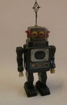 ALPS Battery operated TV robot, tested in working order with entertaining action, bodywork has