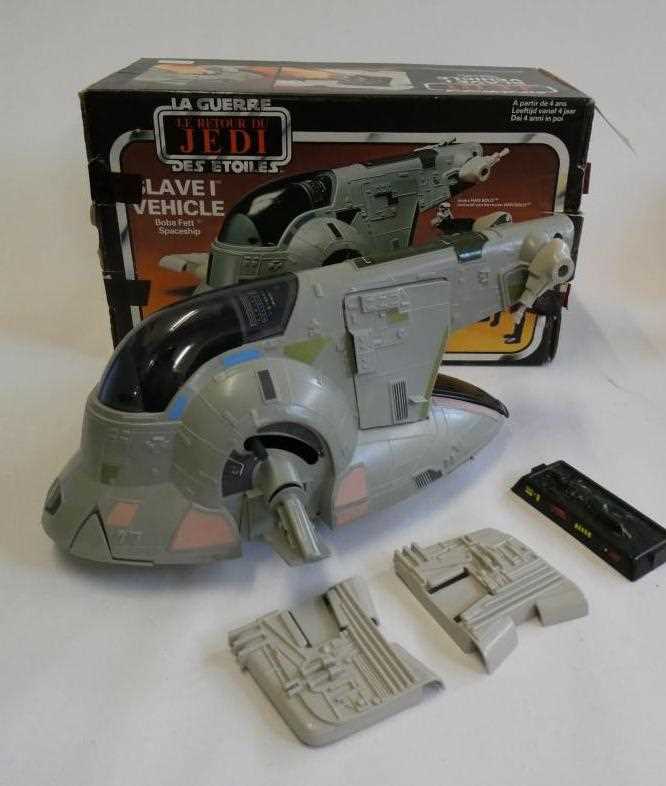 Star Wars Return of the Jedi Slave I Vehicle, boxed, vehicle fair, box af