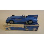 Schylling Toys clockwork tin printed Bluebird speed record car, boxed, excellent