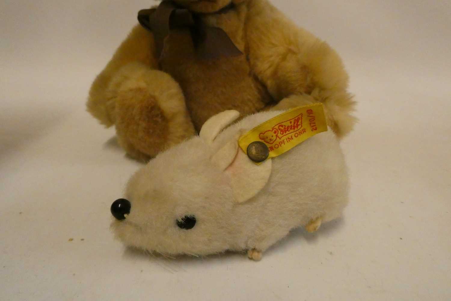 Four Steiff plush toys, comprising a Petsy dog, with googly eyes and white metal ear button, 11" - Image 3 of 3