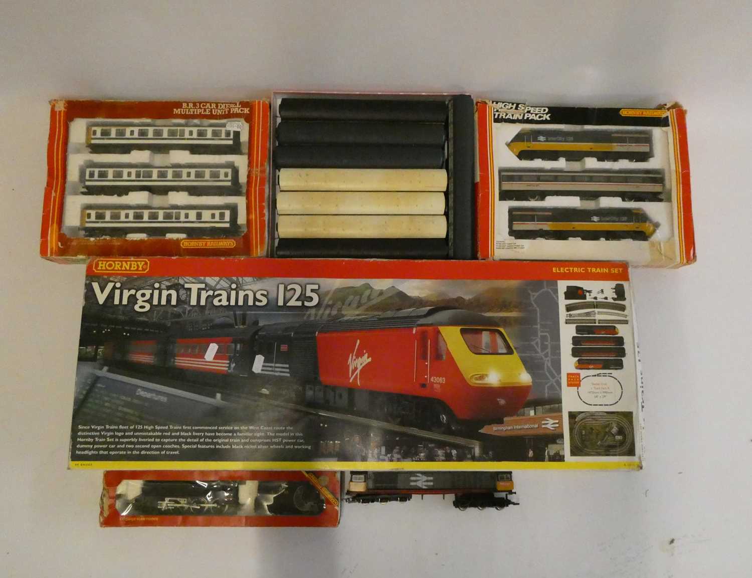 Hornby Margate rolling stock including Intercity 125 LM, MS, Black 5, three car diesel unit and