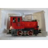 LGB 2090 0-4-0 diesel locomotive in red, boxed, good