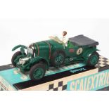 Early Scalextric Vintage Bentley race car finished in British Racing Green, boxed, good to