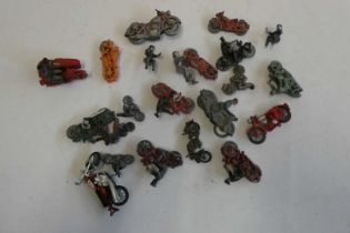 Lead Motorcycles by various makers, some paint loss or repainting, fair