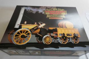 Hornby 3 1/2" gauge live steam Stephenson’s rocket locomotive, boxed with track, excellent