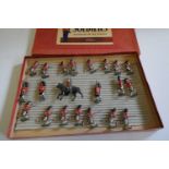 Britains the Seaforth Highlanders Set No.2062 charging with mounted officer, no pipers present in