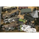 Playworn Hornby locomotives, most items damaged or parts missing, poor