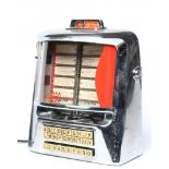 Seeburg Wall-O-Matic 200, with chromed metal case, light up display, plastic selector buttons and