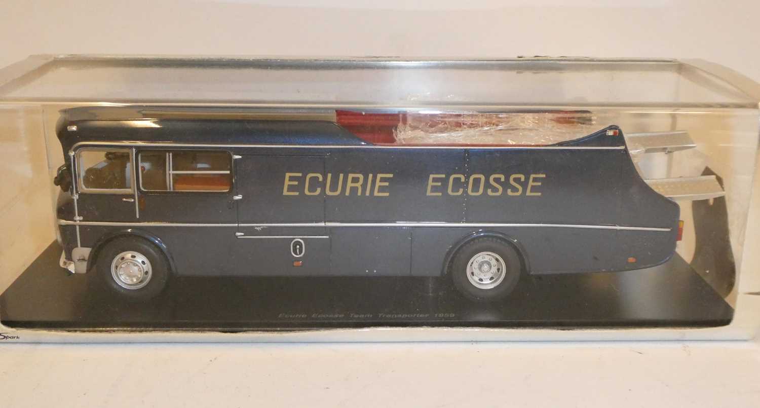 Spark Mini Max Ecurie Ecosse race car transporter, boxed, excellent