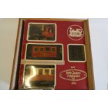 LGB 1881 Train Set with 0-4-0 tank and two coaches, boxed, good