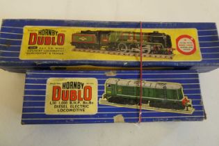 Two Hornby Dublo Locomotives comprising West Country Class ‘Dorchester’, boxed, fair to good, and