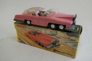 Dinky Lady Penelope's Roll Royce FAB1 boxed, no rear missiles or internal packaging, model good to