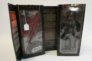 Star Wars 1:6 Darth Maul Sith Lord figure, Sideshow Collections, boxed, figure excellent, box af