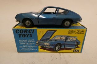 Corgi 332 Lancia Fulvia Zagato box excellent model excellent