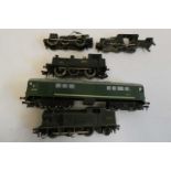 Hornby Dublo 3-rail GWR 0-6-2 tank, some age wear, fair and 2-rail CO-BO locomotive, good and