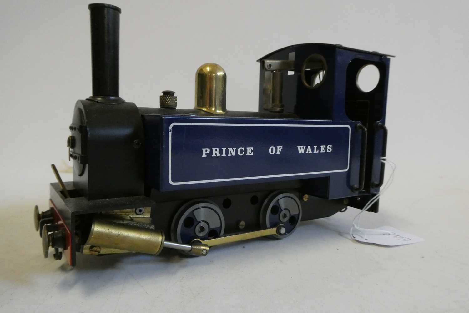 Mamod SL5 Prince of Wales steam locomotive finished in blue, good to excellent