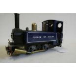 Mamod SL5 Prince of Wales steam locomotive finished in blue, good to excellent