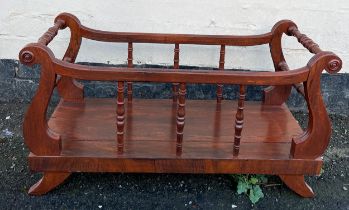 A Rosewood canterbury. 78cm w x 42cm h.