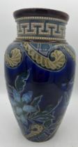 Doulton Lambeth stoneware vase. 26cm h.