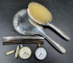 Various items to include a Sterling silver pocket watch marked Gardiner Hepworth Arcade, Hull,