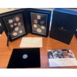 The Royal Mint 2021 United Kingdom Proof Coin Set, no. 6587, with box and paperwork and certificate.