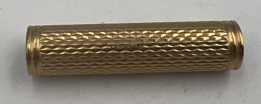 A 9 carat gold part cigarette holder. Weight 10.1gm.