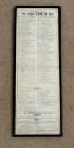 Railway interest: North Eastern Railway, Hull (Paragon) Station Time Table from 11th March 1912.