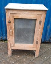 A vintage pine meat safe 67cm h x 46cm w x 32cm d.