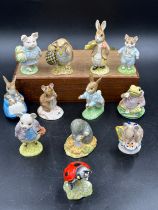 Twelve Royal Albert The World of Beatrix Potter figurines to include 'Peter Rabbit', 'Mother