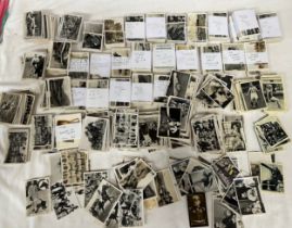 A large quantity of cigarette cards to include: SENIOR SERVICE black and white photo card sets: 2
