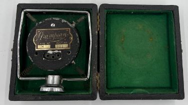 A Grampian public address microphone in original fitted case.