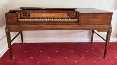 A Georgian mahogany John Broadwood & Sons square base piano, of the very last of John Broadwood's o