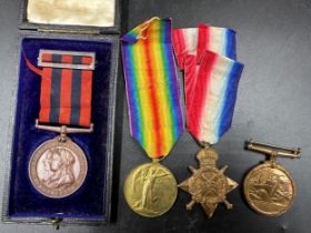 Set of WW1 Medals for L. Crl Peter Gallagher 11290, Cheshire to include The Great War for