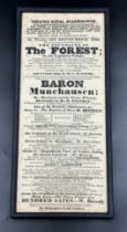 Theatre Royal, Scarborough Tuesday 17th September, 1833 poster advertising production of Baron