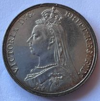 A Victoria, 1837-1901 Silver crown, 1889. 28.34gm.
