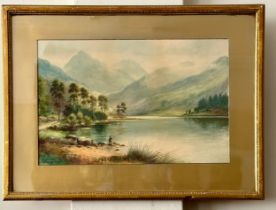Milton Drinkwater (1862-1923) A pair of highland landscape watercolours, both signed lower left.