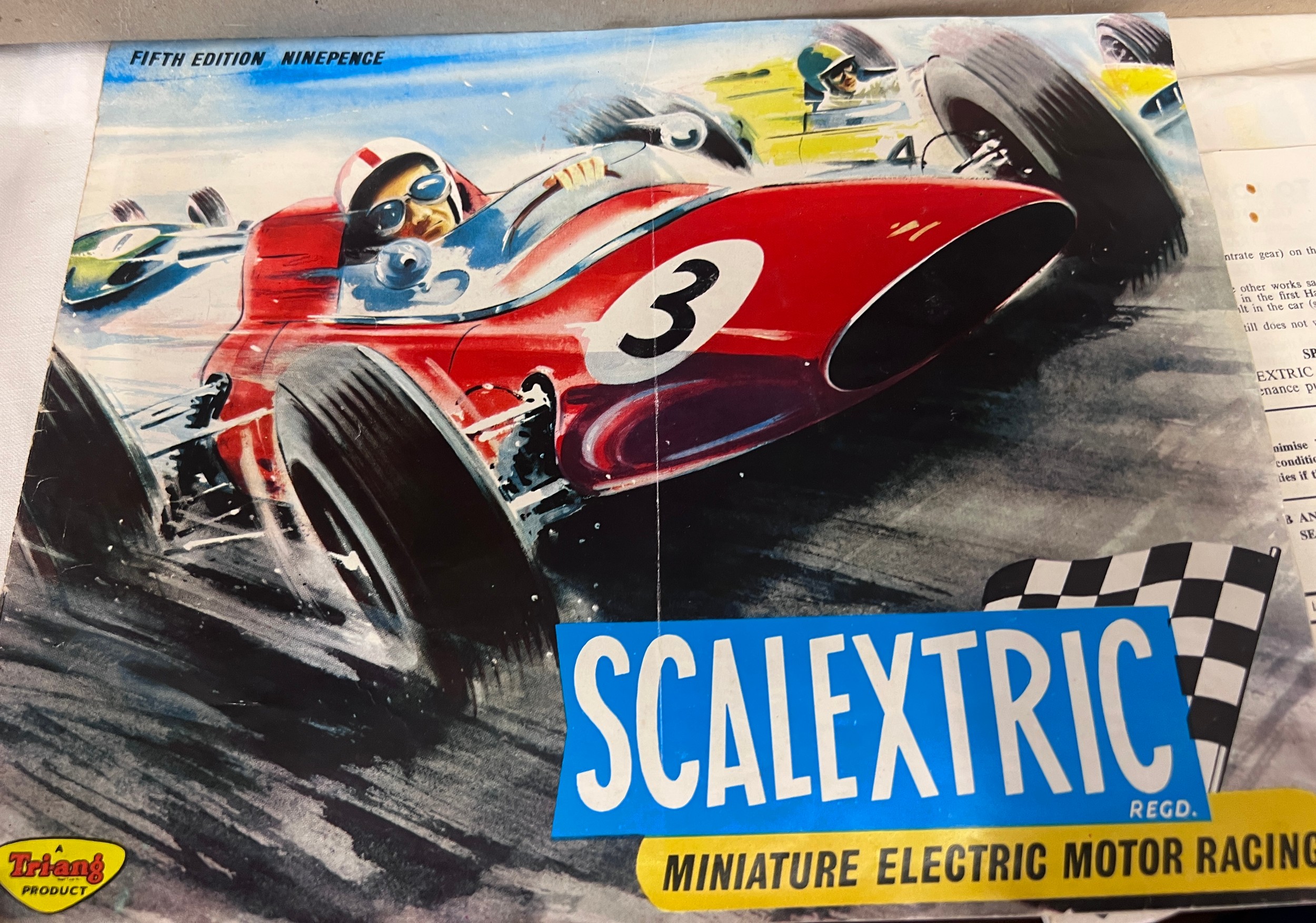 Tri-ang Scalextric model motor racing set, 31, in original box together with Start & Finish - Bild 6 aus 8