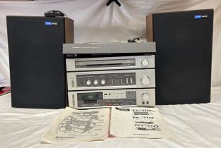 Pioneer items to include Stereo Turntable Pl-110, Stereo Tuner Amplifier TA-110L HB, Stereo Cassette