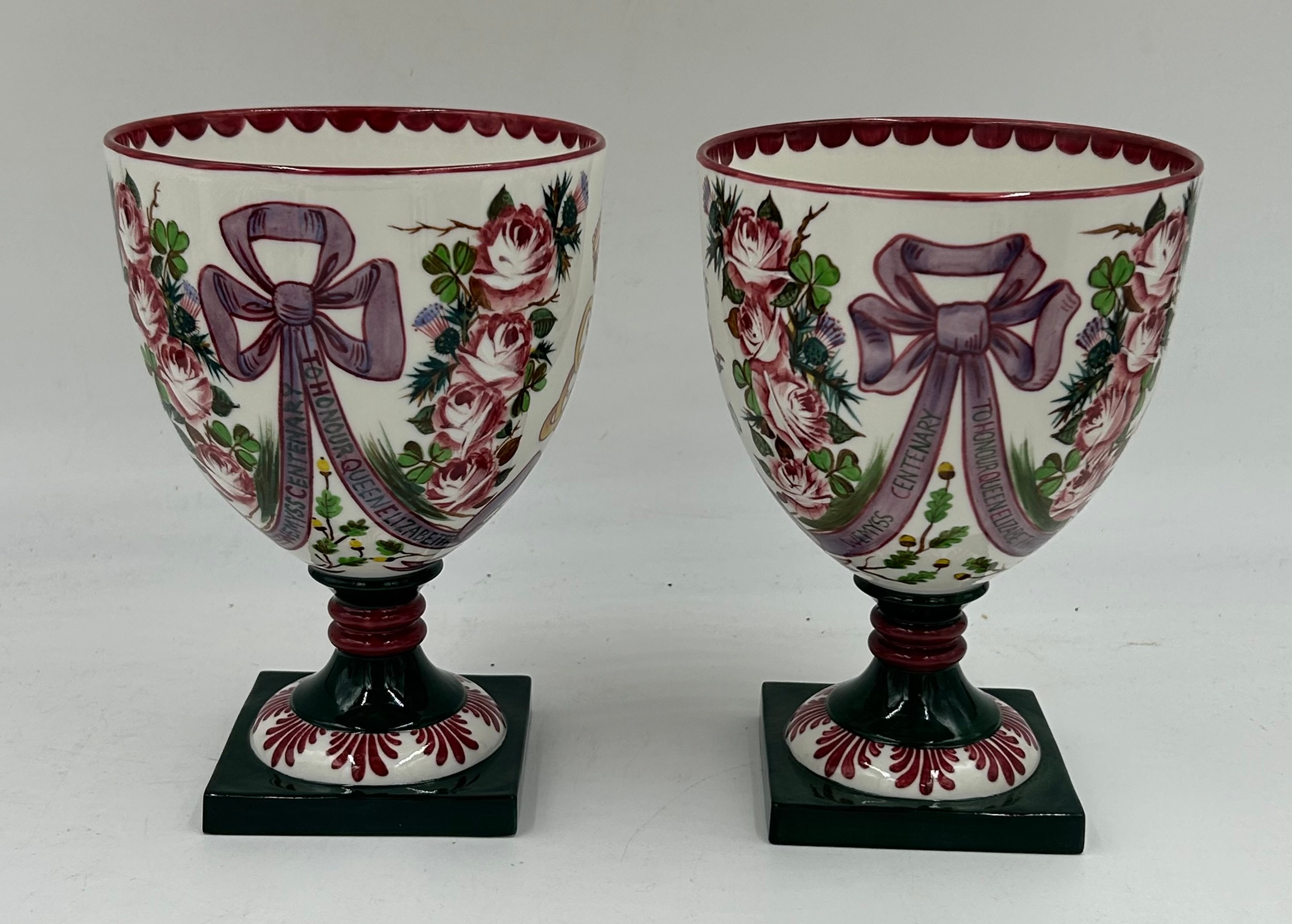 A collection of ceramics to include Two Wemyss Royal Doulton Goblets to commemorate The Queen Mother - Image 3 of 12