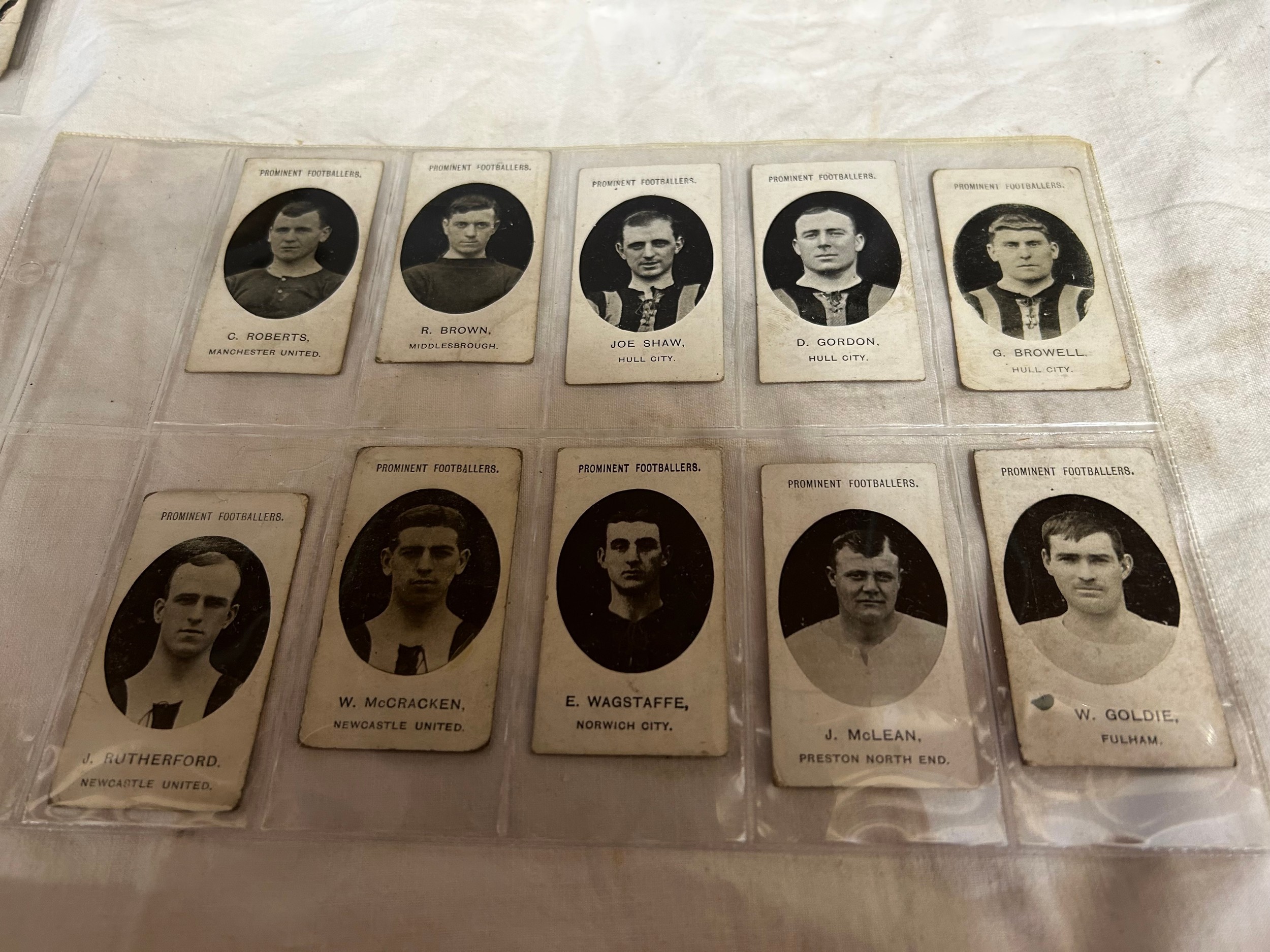 Taddy & Co Cigarette cards, all Prominent Footballers: Hull City: Roughley x 2, Neave x 2, John - Image 8 of 9