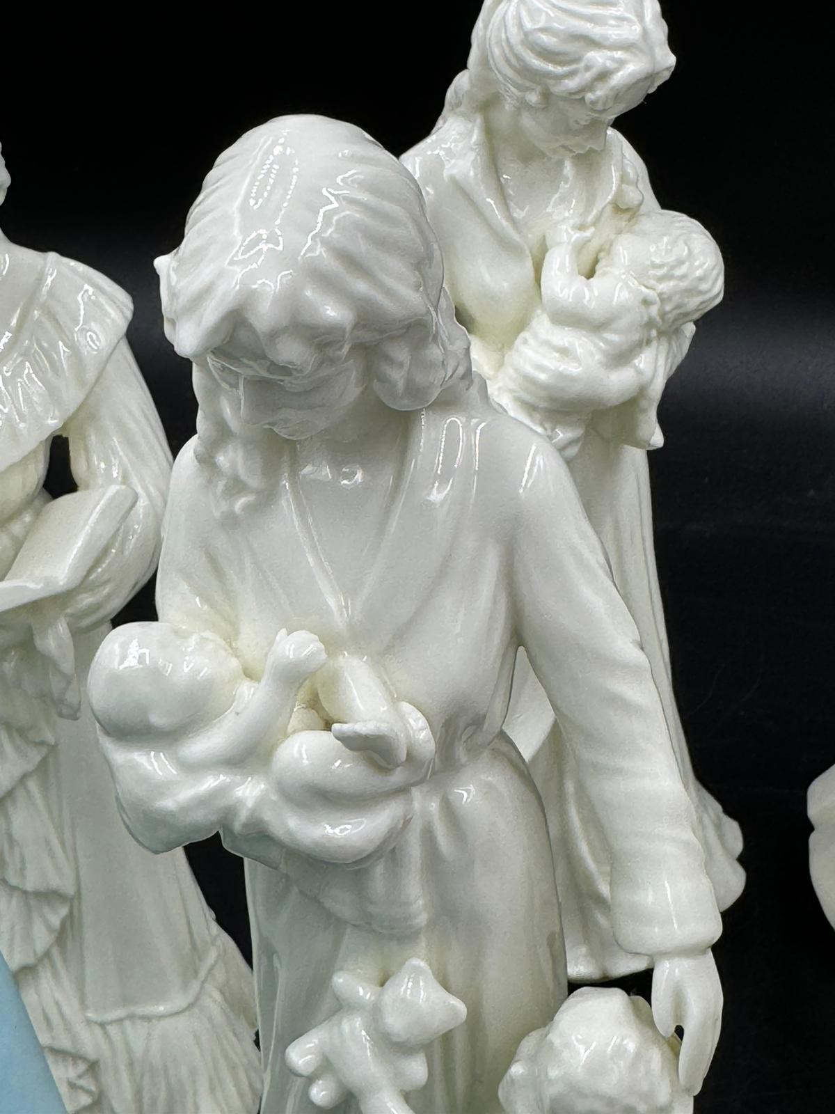 A large collection of ceramic figurines to include Coalport Innocence, Here comes the Bride, - Image 7 of 9