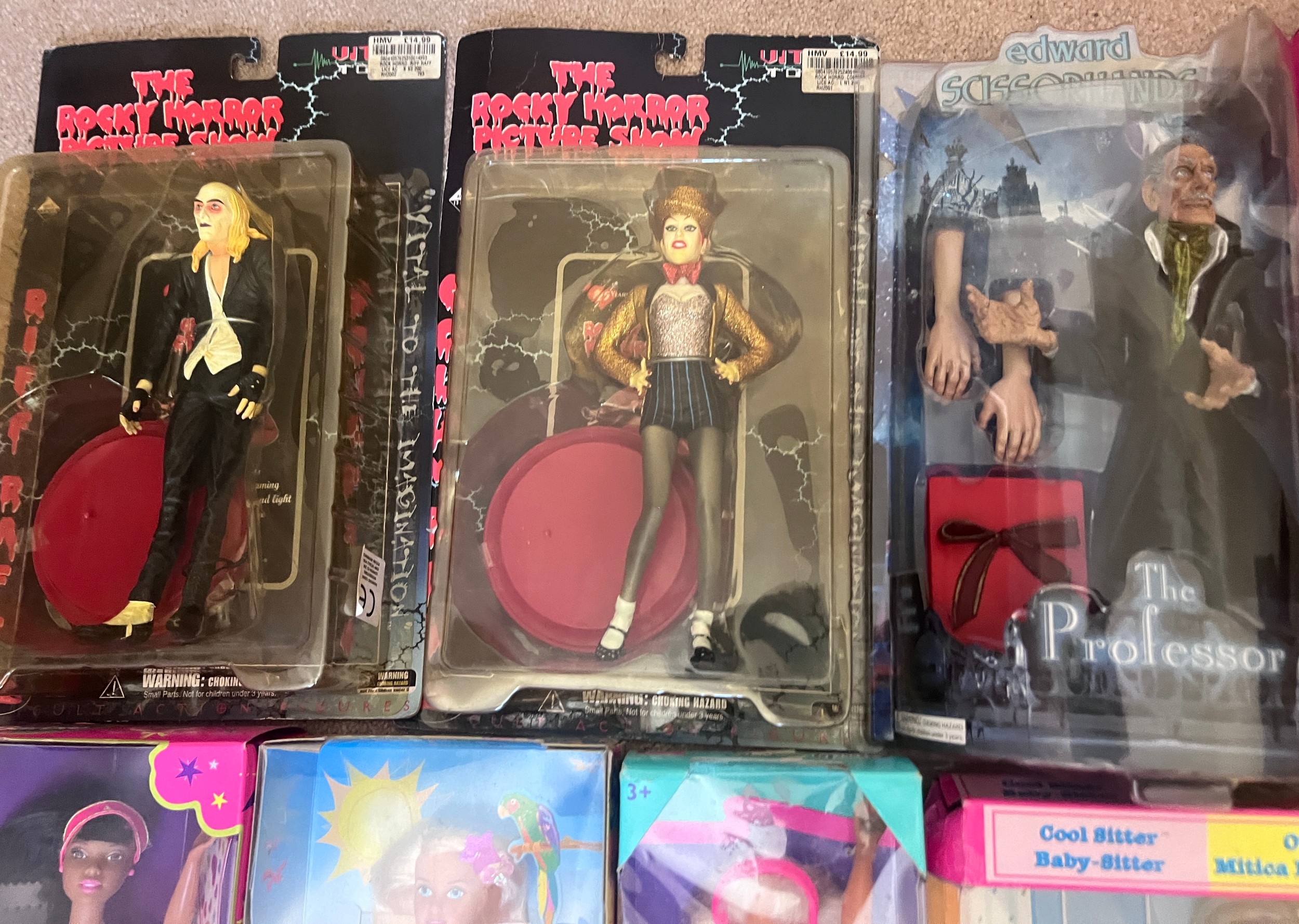 Boxed toys to include 2 x Vital Toys - The Rocky Horror Picture Show Columbia and Riff Raff, Mezco - Bild 2 aus 10