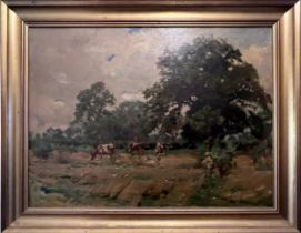 Attributed to Robert Payton Reid A.R.S.A. (British 1859-1945) by family descent, oil on board of