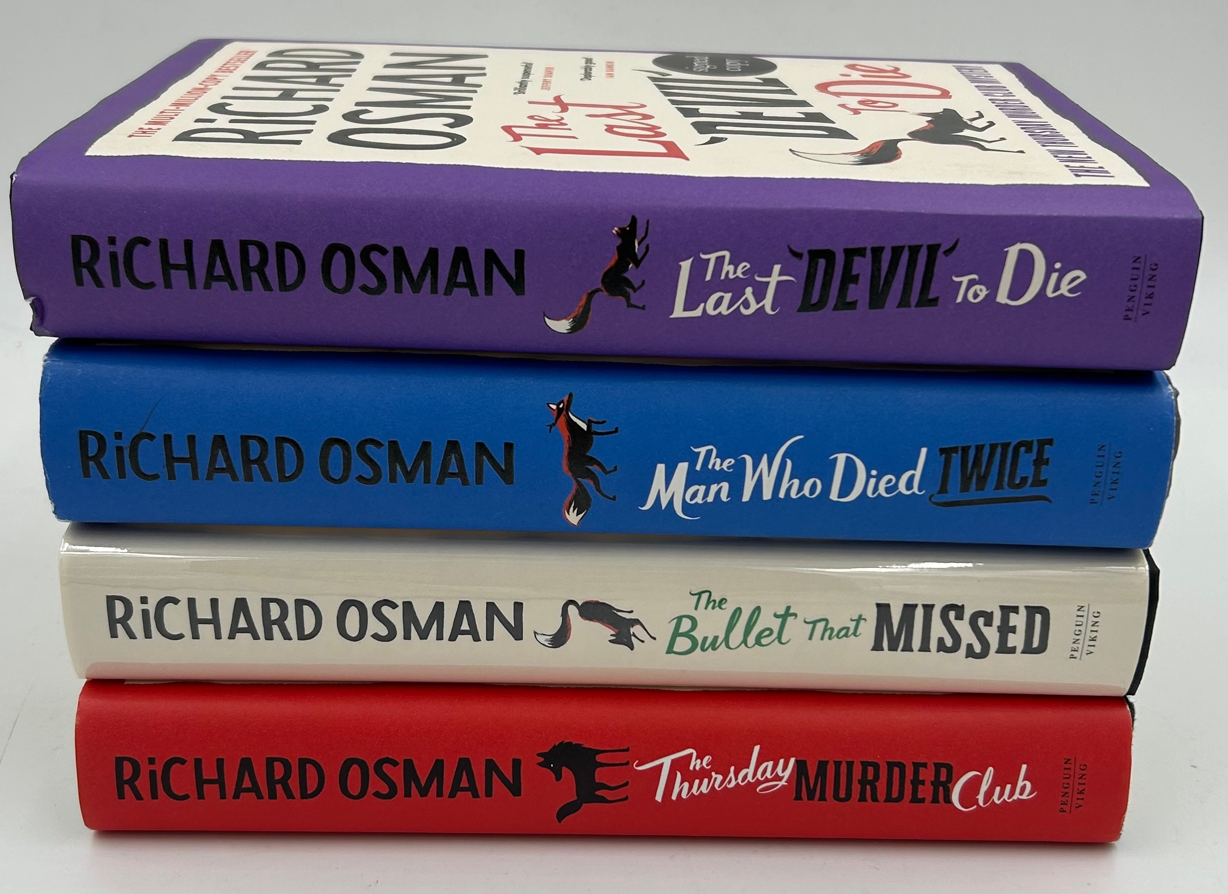 Richard Osman: A full set of four First Editions comprising: The Last Devil To Die, The Man Who Died