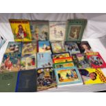 A collection of 1930's, 40's and 1950's children's Annuals to include Rupert, Red Riding Hood,